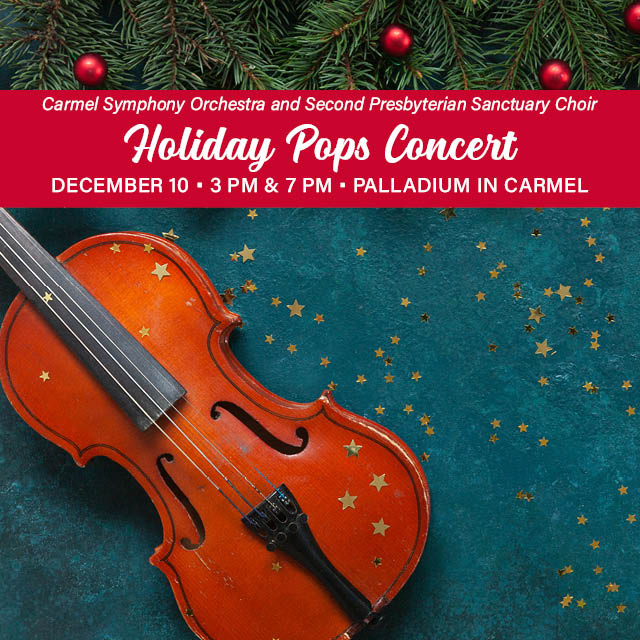 December 10
Don't miss the debut performance of Second's Sanctuary Choir, led by Dr. Michelle Louer with the Carmel Symphony Orchestra at this year's Holiday Pops concert!



